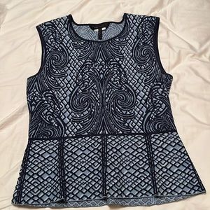 Bcbgmaxazria peplum top size L